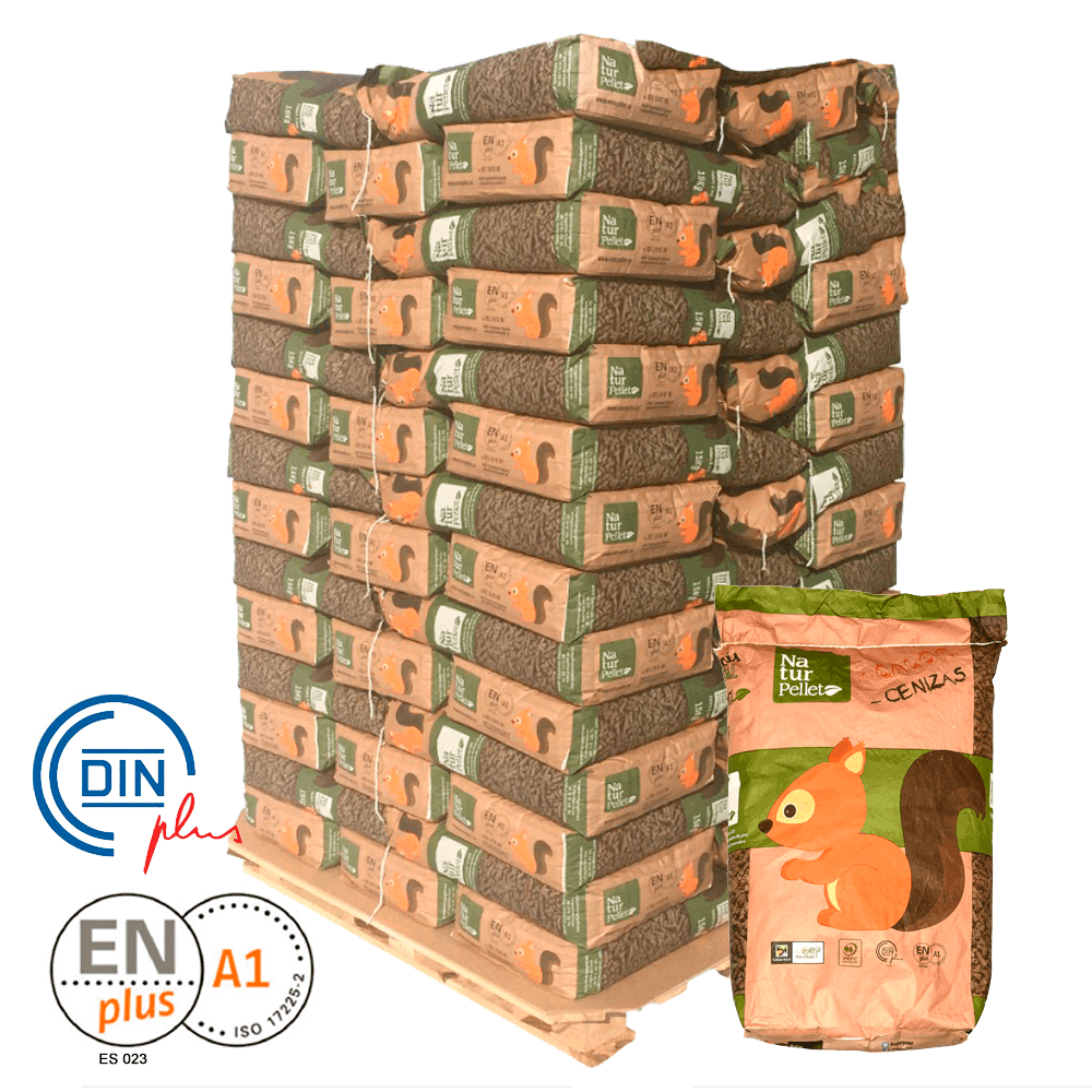 Naturpellet | Pellet Certificado ENplus A1 y DINplus | Palet 70 Sacos