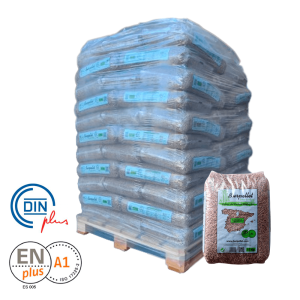 Burpellet 72 Sacos | Pellet Certificado ENplus A1 y DINplus | Palet 72 sacos