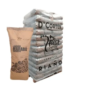 Carbón de Marabú Premium | Palet de 72 sacos (10Kg saco)